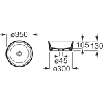 Roca A327B15000 Optica 檯上洗手盆